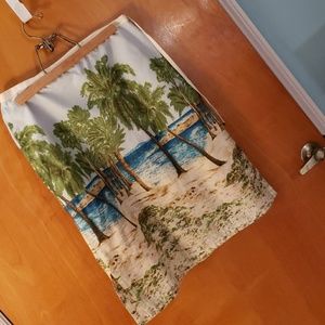 Liz Claiborne size 10 palm tree bea hy resortskirt